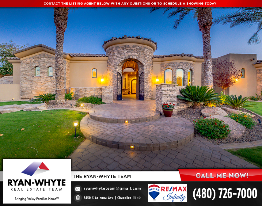 Chandler Real Estate Custom Home in Ryan Estates!